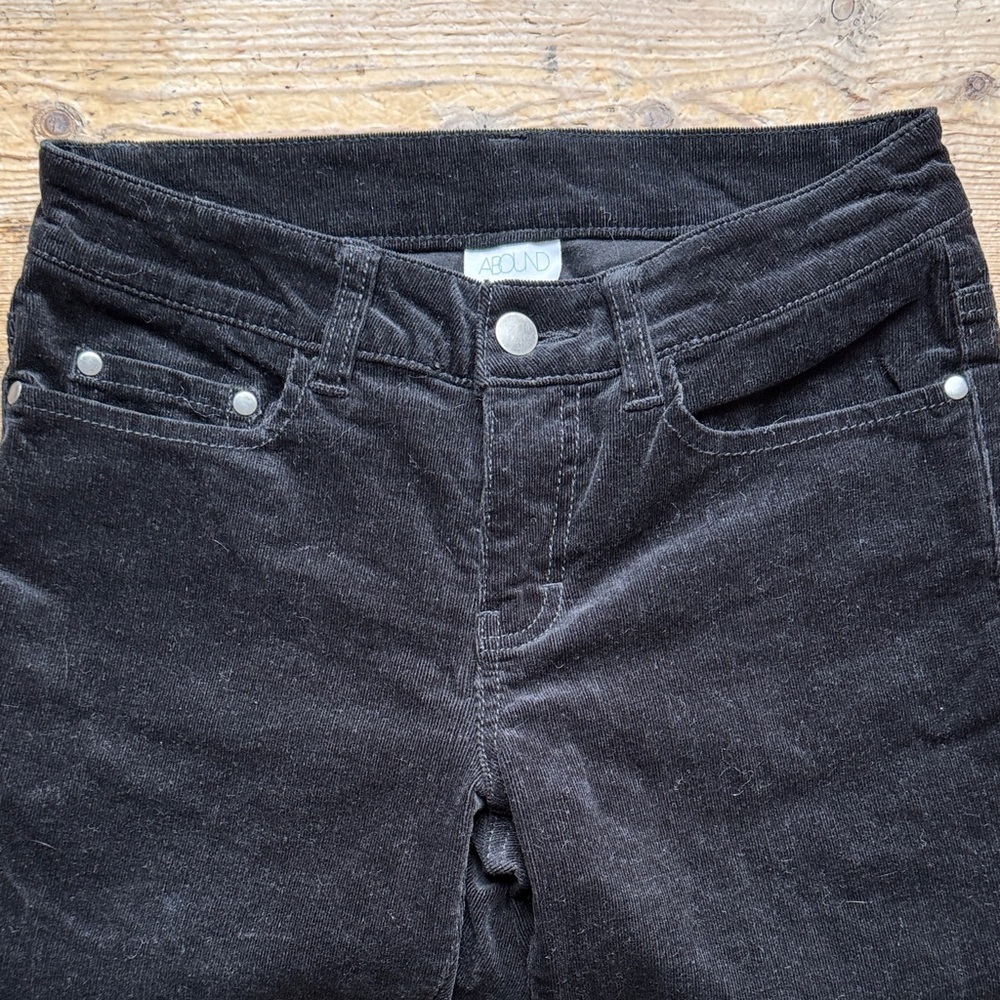 Abound Women's Black Velvety Corduroy Jeans